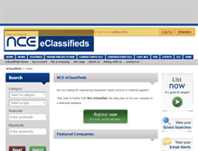 Tablet Screenshot of classified.nce.co.uk